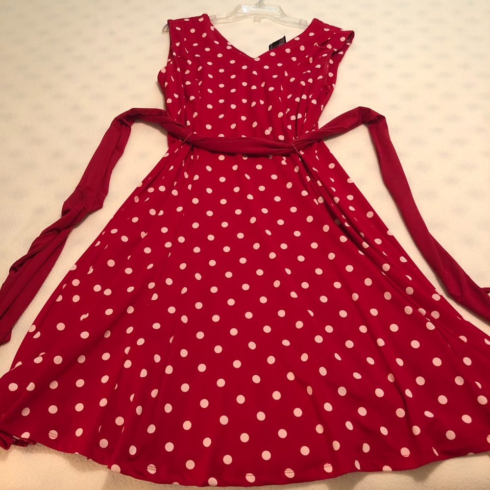 Charlie Paige dress with a sash belt